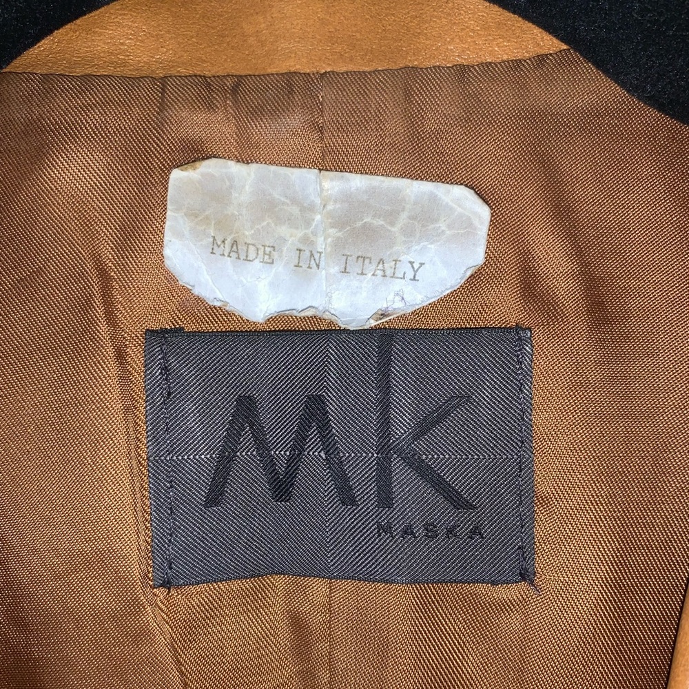 MK Maska Vintage Italian Leather Coat - Picture 3 of 11